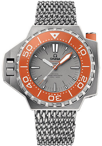 Omega Seamaster Ploprof 1200M Co-Axial Master Chronometer Watch - 55 x 48 mm Titanium Case - Bi-Directional Bezel - Grade 5 Titanium Dial - An Additional Grey Rubber Strap - 227.90.55.21.99.002