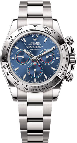Rolex Cosmograph Daytona 40mm White Gold Bright Blue Dial Oyster Bracelet - 126509 - 2025