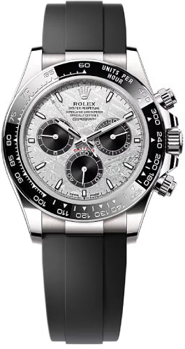 Rolex Cosmograph Daytona 40mm White Gold Meteorite Black Dial Cerachrom Bezel Oysterflex Bracelet - 126519LN - 2025