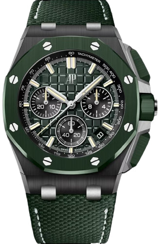 Audemars Piguet Royal Oak Selfwinding Chronograph 43 mm Dark Green "Mega Tapisserie" Dial - 26420CE.OO.A063VE.01